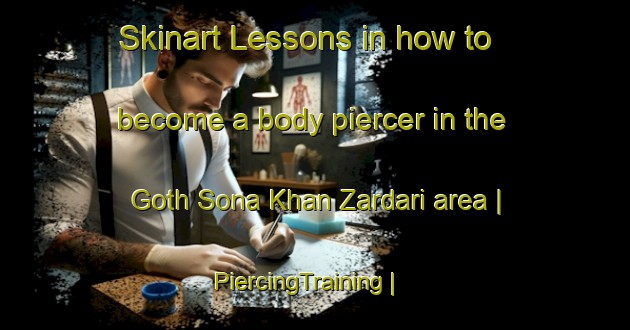 Skinart Lessons in how to become a body piercer in the Goth Sona Khan Zardari area | PiercingTraining | PiercingClasses | SkinartTraining-Pakistan